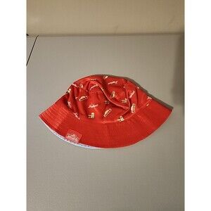 Leinenkugels Johnsonville Reversable Bucket Hat Red Blue Burger Brat Beer